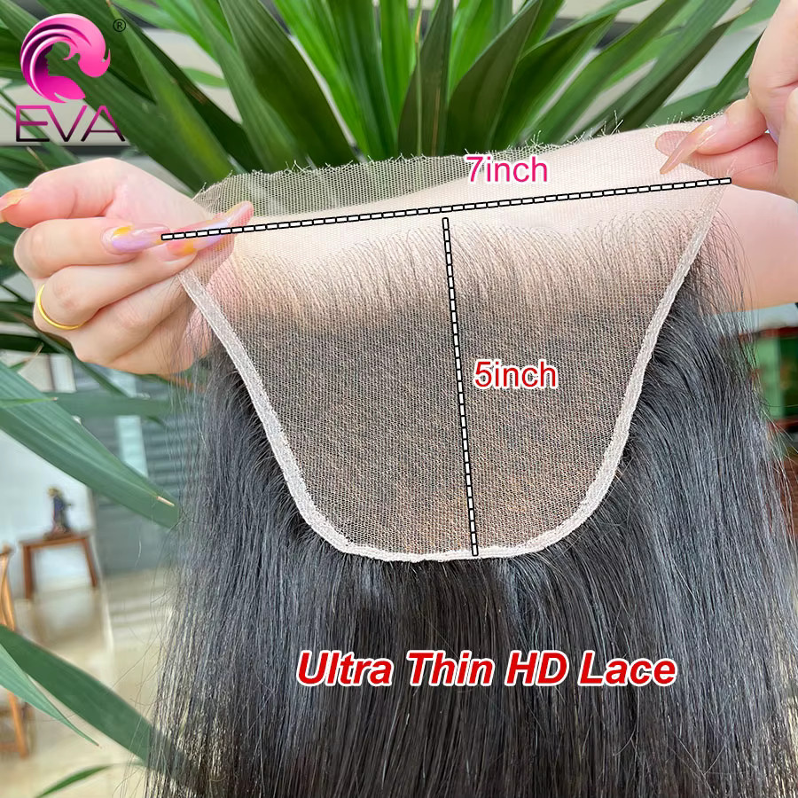 Eva Hair HD Lace Closure Echthaar-Verschlüsse, Glattes Haar - Bild 5
