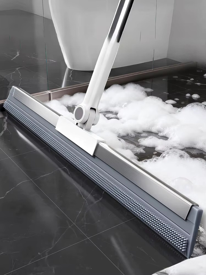 GQHOME Silikon-Schaber-Besen als vielseitiger Boden- und Glaswischer für Bad und Toilette, Höhe: 120 cm - Bild 5