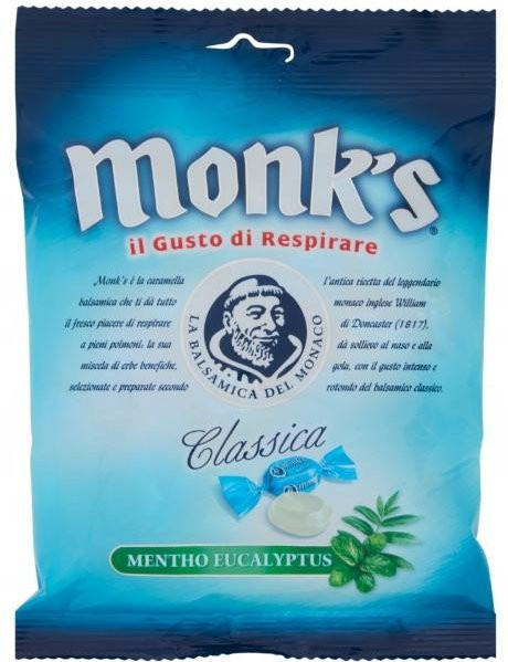 Monk's Classica Eukalyptusbonbons Menthol 100 g - Bild 1