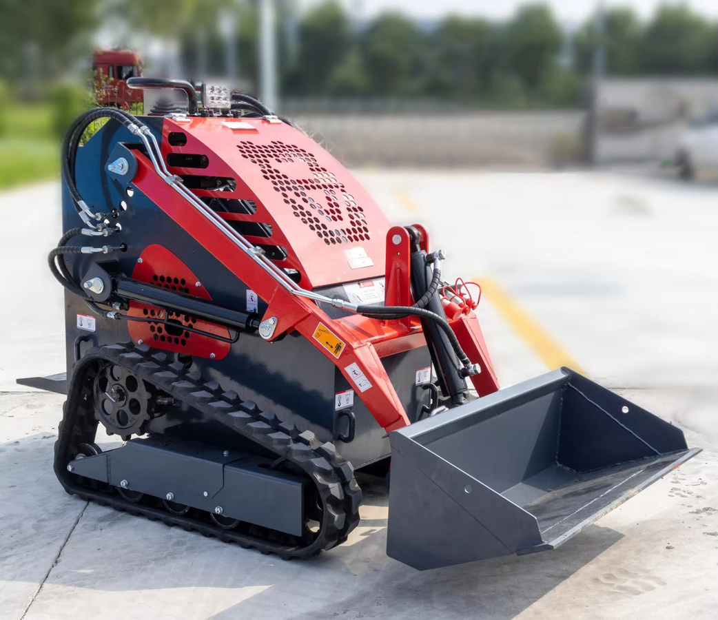 Multifunktionaler Kompaktlader 380E mit Allradantrieb und Gummiketten in Rot - Bild 1