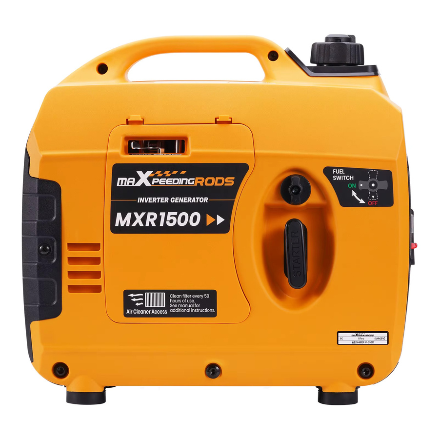 Maxpeedingrods 1200W 4-Takt Inverter-Generator in Gelb für Camping und Wohnmobile - Bild 5