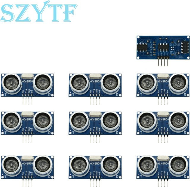 SZYTF Ultraschallmodul HC-SR04 Entfernungsmesswandler Sensor in Blau - Bild 1