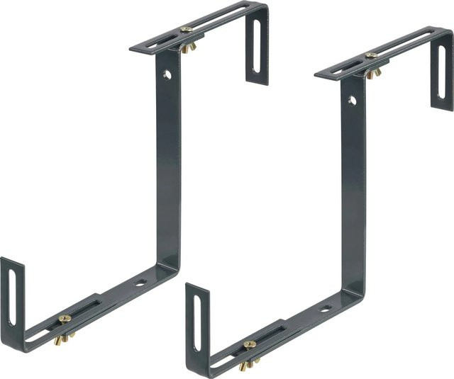 2er Set Balkonkastenhalter aus Metall in Anthrazit - Bild 1