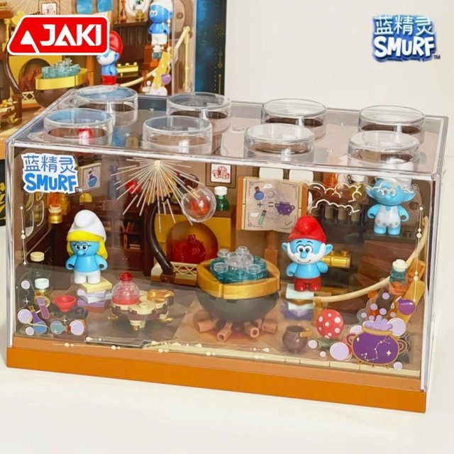 JAKI Die Schlümpfe Bausteine Trankhaus Malerei Haus, Lernspielzeug, ab 8 Jahren - Bild 1