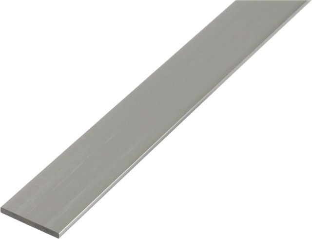 GAH Alberts Flachstange Aluminium silber eloxiert, B: 30 mm, H: 2 mm, L: 2000 mm - Bild 1