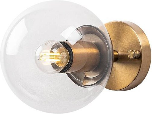 Opviq Wandleuchte Atmaca in Bronze aus Metall und Glas mit E14 Fassung, B/H/T: 15 x 24 x 15 cm - Bild 1