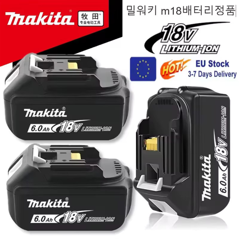 Makita 18V LXT Werkzeugakku 6000mAh in Schwarz für Bohrmaschinen und Ersatzakkus BL1830B BL1850B BL1860B BL1815 BL1830 BL1840 - Bild 2