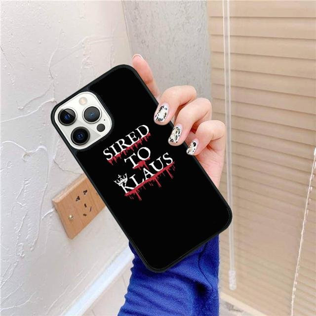 Klaus Mikaelson Vampire Diaries Handyhülle Cover in Schwarz für iPhone 17 Air 16 15 14 13 12 Pro Max Plus - Bild 1