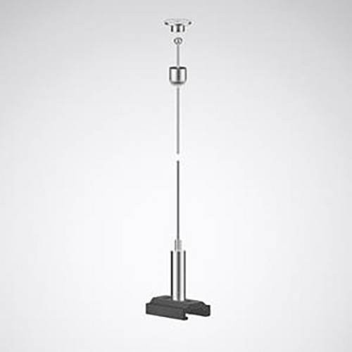 Trilux Rail ZS D/1 Hochvolt-Schienensystem-Komponente aus Edelstahl in Schwarz und Silber - Bild 1