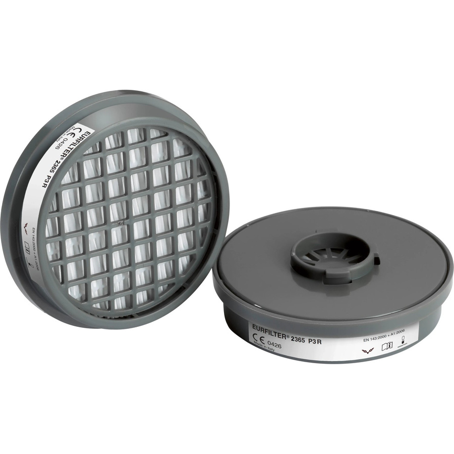 LUX-TOOLS Compakt Filter P3 R für Halbmaske, 2 Stück, grau - Bild 2