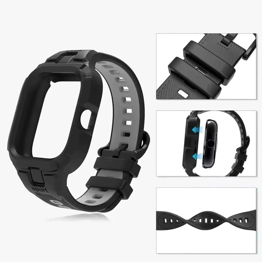 Huawei Uhrenarmband mit TPU-Gehäuse, Schwarz, Unisex - Bild 4