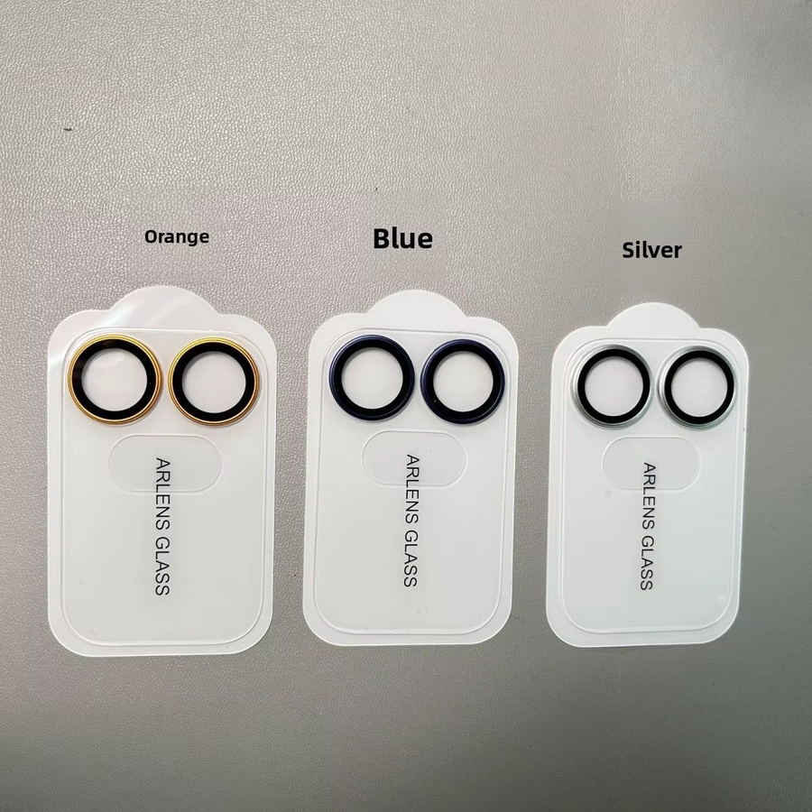 Huawei Honor 600 Pro AR-Linsenschutzfolie aus gehärtetem Glas mit Metallring in Silber - Bild 2