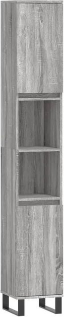 vidaXL Badschrank Grau Sonoma im industriellen Stil, B/T/H: 30 x 30 x 190 cm - Bild 1