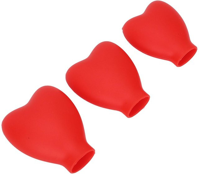 GoolRC Make-up Pinselabdeckungen, 3 Stück, Silikon, rot - Bild 1