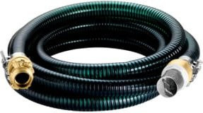Metabo Saugschlauch-Set mit Messingarmaturen, transparent, 1" (25 mm), Länge: 4 m - Bild 1