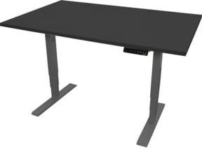 STIER Elektrisch höhenverstellbarer Schreibtisch THA in Schwarz, B/T: 120 x 80 cm - Bild 1