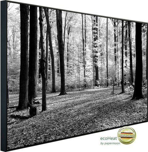 papermoon EcoHeat Infrarotheizung in Wald Schwarz und Weiss mit Matt-Effekt, App-Steuerung und Überhitzungsschutz - Bild 1
