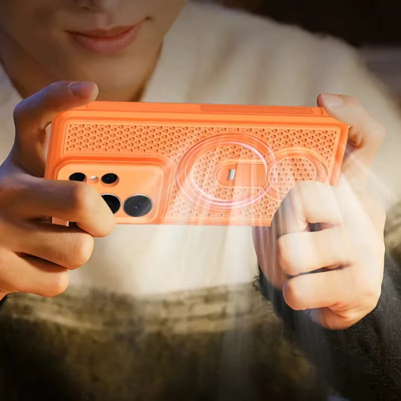 Magnetische Handyhülle für Samsung Galaxy S26 S25 S24 S23 FE Plus Ultra mit 360 Grad drehbarer Halterung, stoßfest und atmungsaktiv, Farbe: Blau - Bild 5