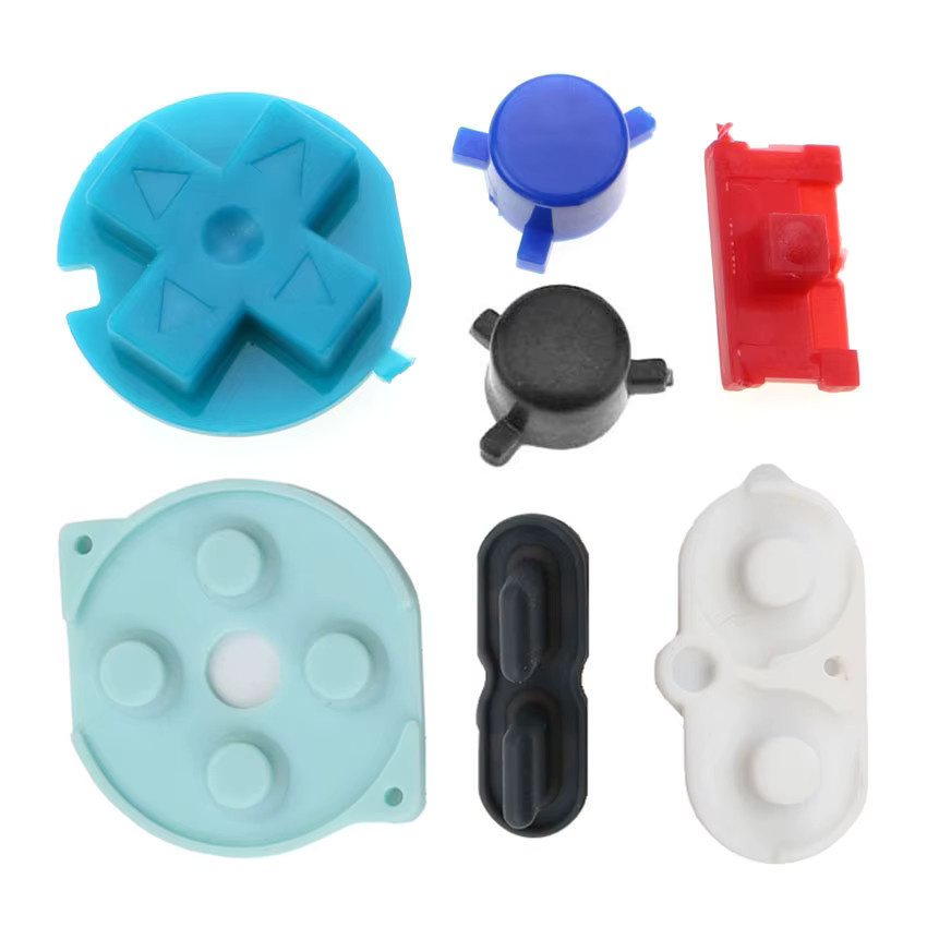JCD Leitfähige Gummitasten für Pocket Tastaturen, A B D Power On Off Pads, Mehrfarbig - Bild 2