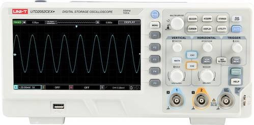 Uni-T UTD2052CEX+ Digital-Oszilloskop 50MHz 64 kpts in Weiß - Bild 1