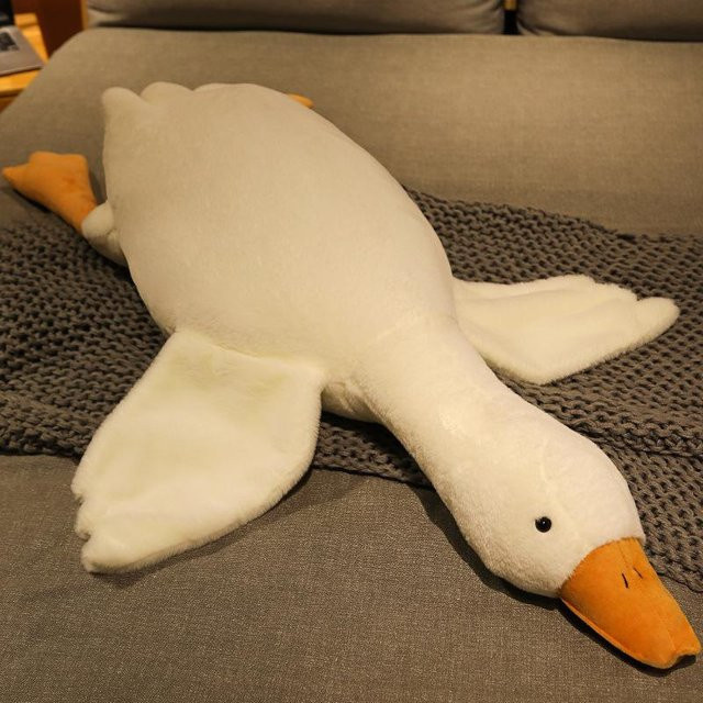 Joyful toys Gänse-Kissen, Schlafkuscheltier, weiß, 50cm - Bild 1