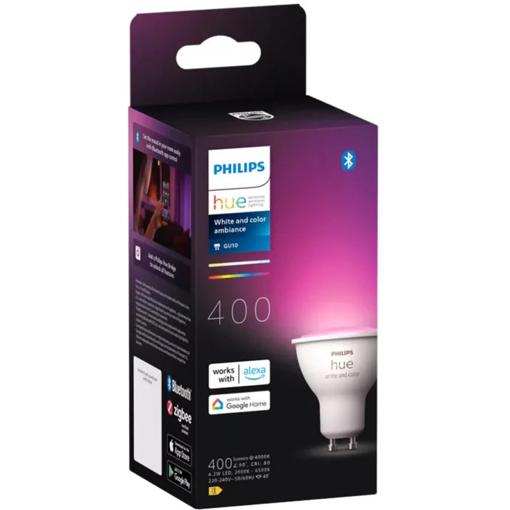 Philips Hue White and Color Ambiance GU10 Smart LED-Lampe, 400 lm - Bild 2