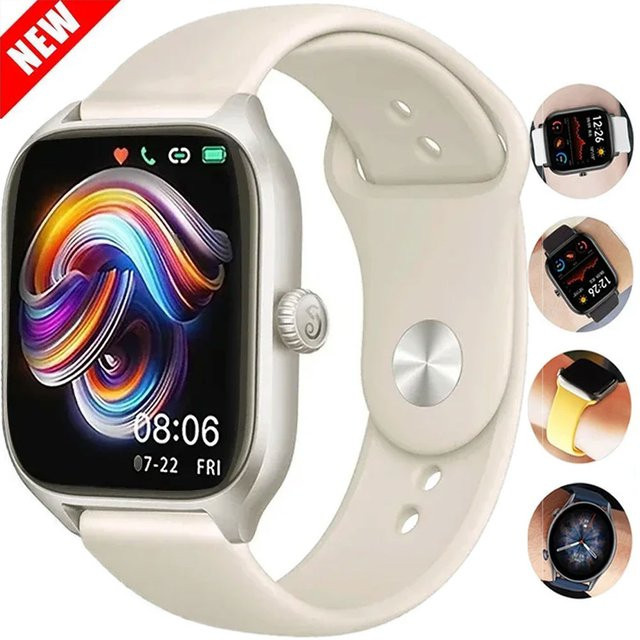 Uhrenarmband Silikon, Weiß, Unisex - Bild 1