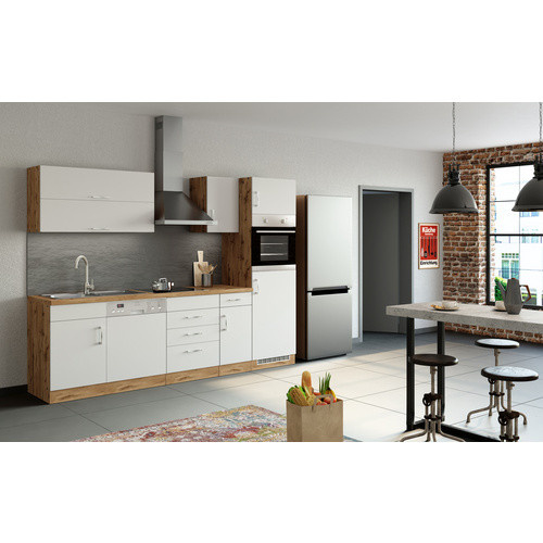 HELD MÖBEL Kombinierter Backofen-Kühlumbauschrank Bologna in Weiss, B/T/H: 60 x 60 x 200 cm - Bild 2
