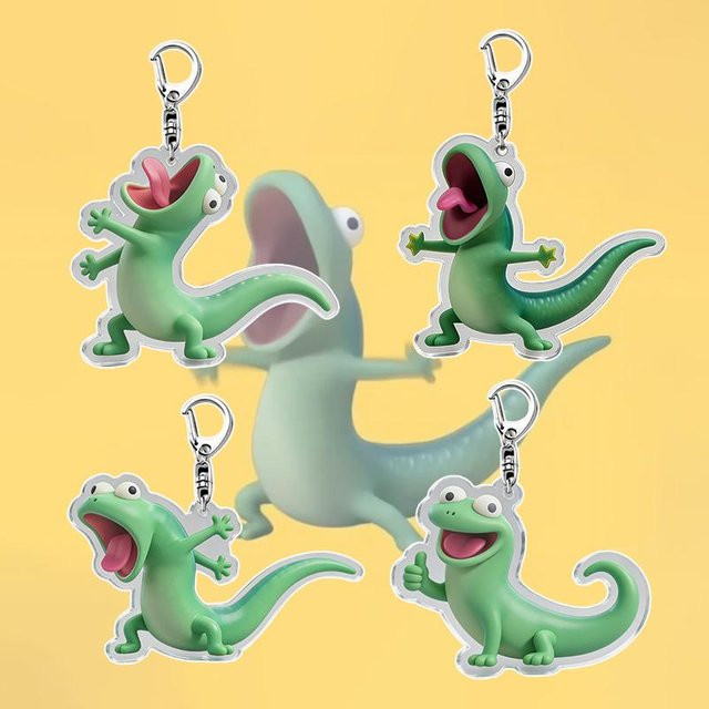 BC Pet Supplies Eidechsen-Ornament, Eidechsen-Dekoration, Grün, Kunststoff - Bild 1