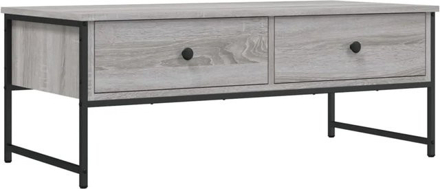vidaXL Couchtisch in Grau Sonoma im industriellen Stil aus Holzwerkstoff und Metall, B/T/H: 101 x 49 x 39,5 cm - Bild 1