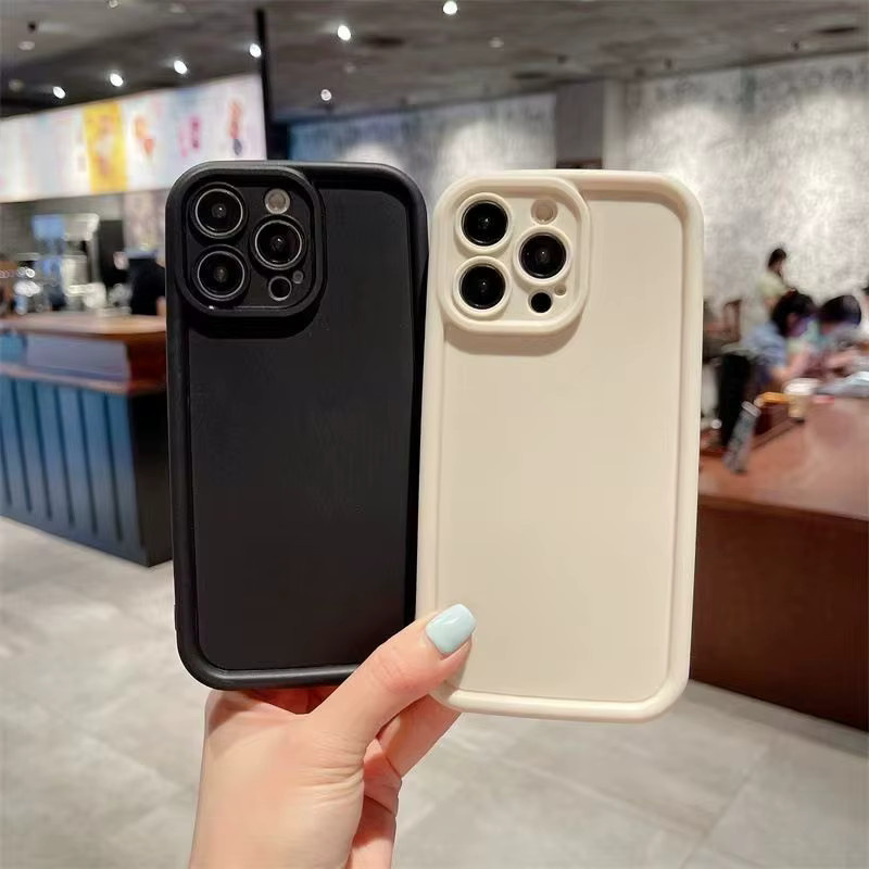 Stoßfeste Silikon Schutzhülle mit mattem Finish für iPhone Modelle von iPhone 7 bis iPhone 16 Pro Max von Ricestate in Schwarz oder Weiß - Bild 3