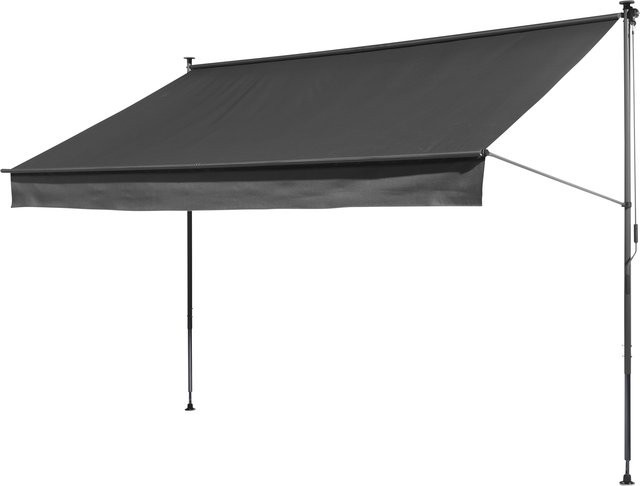 LIVARNO Klemmmarkise mit Gelenkarm in Anthrazit, B/H: 300 x 150 cm - Bild 1