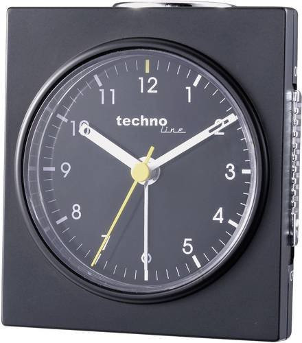Techno Line Wecker, Quarz, schwarz matt, Unisex - Bild 1
