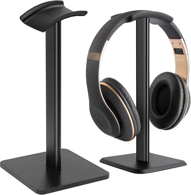 Universal Kopfhörer Ständer als platzsparender Desktop-Organizer für Headsets in Schwarz oder Weiß - Bild 1
