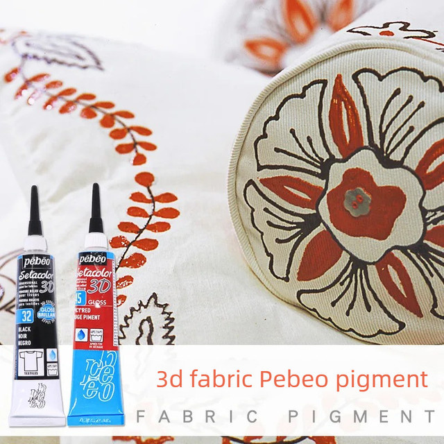 Pebeo 3D Stoff Pigment Textilfarbe für DIY-Projekte auf Stoff, Leinwand, Glas, Keramik und Holz, 20 ml - Bild 1