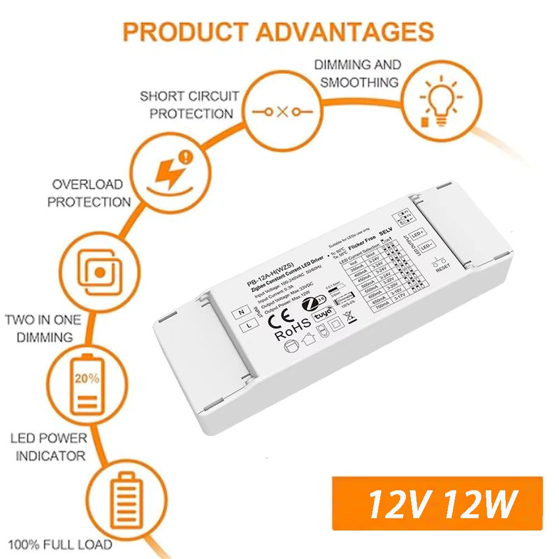 CENFAYA Zigbee 3.0 Dimmbarer LED-Treiber, 12 Watt, 12 V, Smart Control via App und Sprache, Weiß - Bild 3