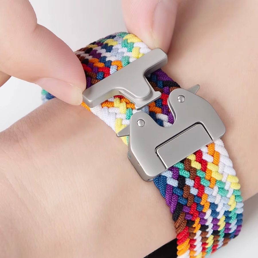 CHIICSMART Uhrenarmband Nylon, Multicolor, Unisex, für Samsung Galaxy Fit 3 - Bild 5