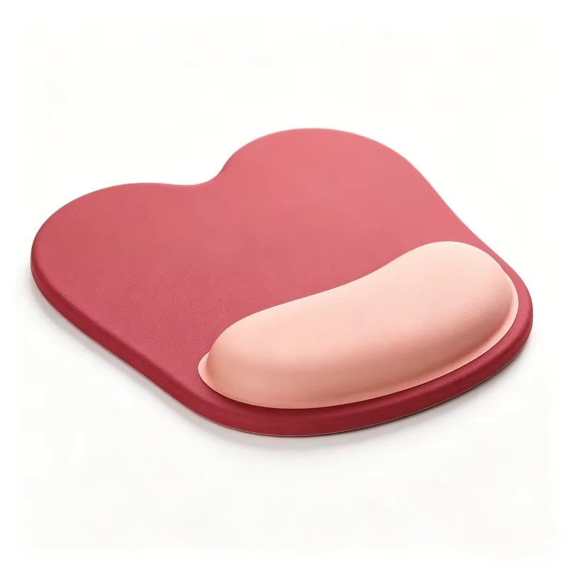 Ergonomisches Handgelenkauflage und Tastaturunterlage Set aus Memory-Schaum mit rutschfester Gummibasis in Pink - Bild 1
