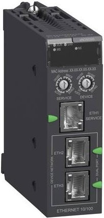Schneider Electric BMENOS0300 Ethernet LAN Netzwerk Switch in Schwarz - Bild 1