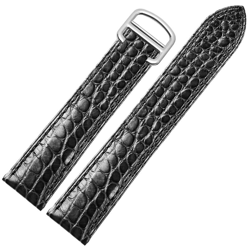 Cartier Uhrenarmband Krokodilleder, Schwarz, Unisex, 14-25 mm - Bild 3