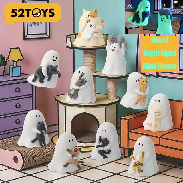 52TOYS Ghost Behold My Cat Blindbox, Mini-Figuren, mit Leuchteffekt - Bild 1