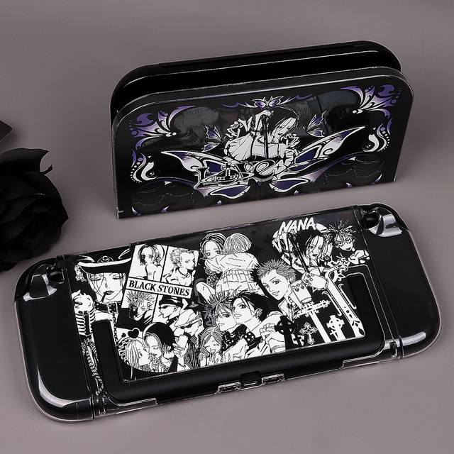 NANA Klare Schutzhülle mit Anime-Styling kompatibel mit Nintendo Switch 2 NS2 (2025), abnehmbare Hartschale, transparent/multicolour - Bild 1