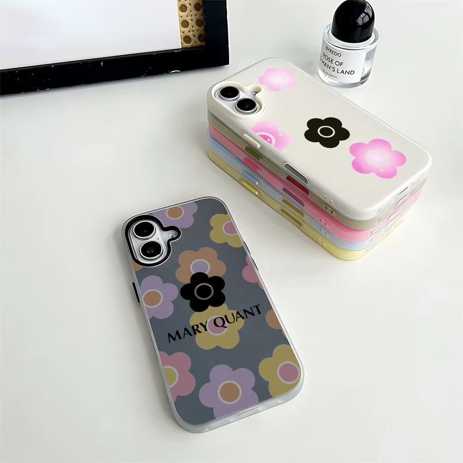 Mary Quant 2-in-1 Handyhülle mit abnehmbarem Kartenhalter für iPhone 12-17, transparent und mehrfarbig - Bild 1