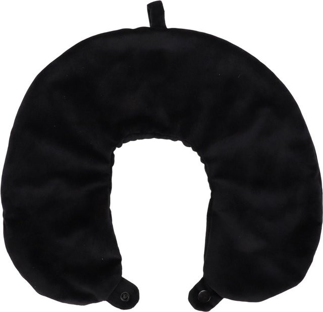 2er-Set KaiSai U-förmige Reisekissenhülle aus Polyester mit Reißverschluss, Schwarz - Bild 1