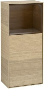 V&B Finion Seitenschrank mit LED-Beleuchtung und Glasfachboden, Wandmontage, Breite: 41,8 cm, Höhe: 93,6 cm - Bild 1
