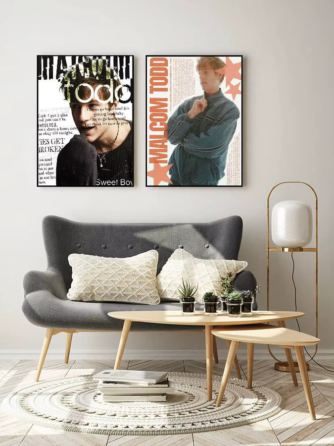 Wasserdichter Wandkunstdruck Singer M-Malcolm Todd Poster Aufkleber in Mehrfarbig, Bilibili Design - Bild 7