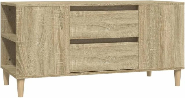 vidaXL TV-Schrank in Sonoma-Eiche mit skandinavischem Stil, Farbe Braun, B/T/H: 102 x 44,5 x 50 cm - Bild 1