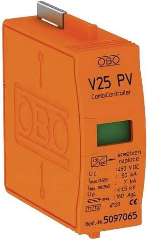 OBO Bettermann V25-B+C 0-450PV Combicontroller 50 kA in Orange - Bild 1