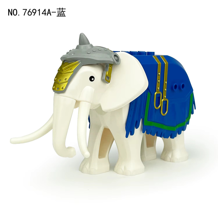 DBPALY Ritter Kaiserkrieg Elefant Tier, Bausteine, Bunt / Mehrfarbig - Bild 1