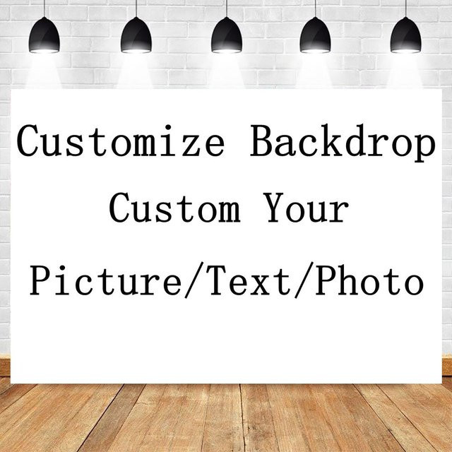 Personalisierbares Fotografie-Hintergrund-Banner von Yeele für Geburtstag, Hochzeit oder Babyparty mit individuellem Bild und Text - Bild 1